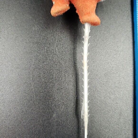 MCM Santa Claus Christmas Kitsch Floral Pick Flocked Vintage Mid Century Modern - Picture 4 of 16